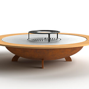 sol corten Brasero Plancha